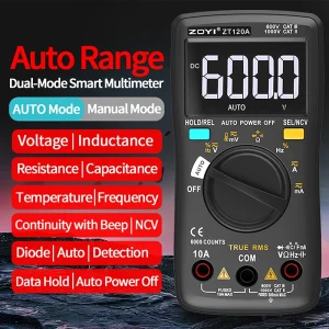 ZOYI -102A High-Precision Pocket Digital Smart Multimeter